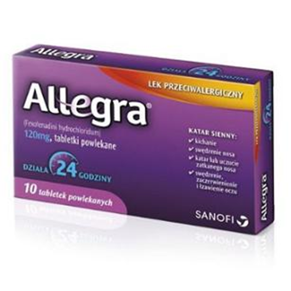 Allegra 120mg 10 tabl. 