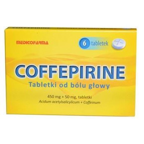 Obrazek Coffepirine Tabletki od bólu głowy 6 tabletek