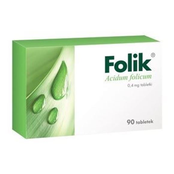 Obrazek Folik 0,4mg, 90 tabletek