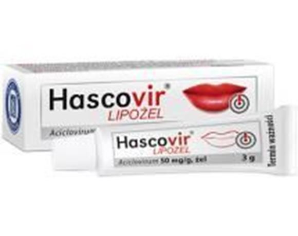 Obrazek Hascovir LIPOŻEL pro żel 50mg/g, 3 g