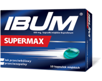 Obrazek Ibum Supermax 600mg 10 kapsułek