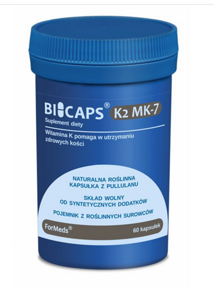 Obrazek BICAPS K2 MK-7 60 kapsułek