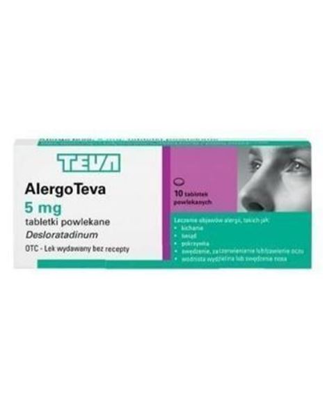 Obrazek Alergo Teva 5 mg 10 tabletek