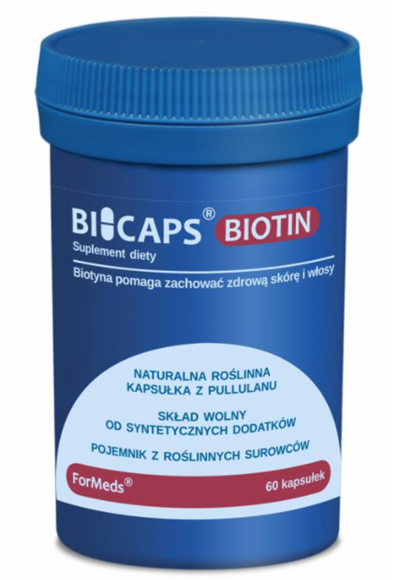 Obrazek BICAPS BIOTIN 60 kapsułek