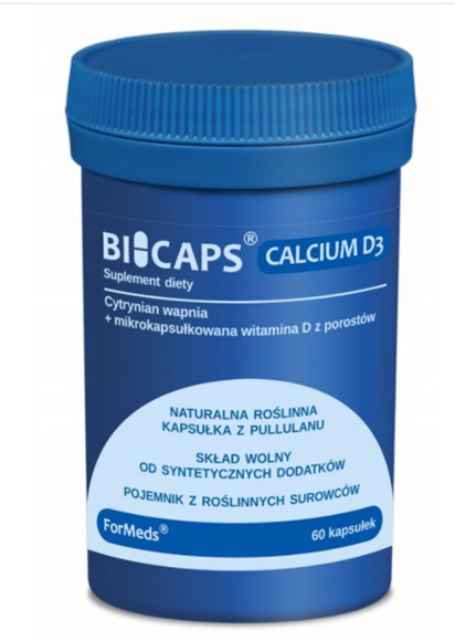 Obrazek BICAPS CALCIUM D3 60 kapsułek