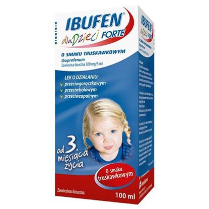 Obrazek Ibufen Forte dla dzieci truskawka 100ml 