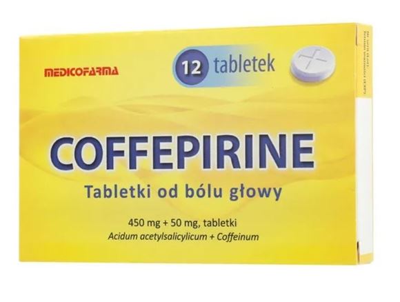 Obrazek Coffepirine Tabletki od bólu głowy 12 tabletek