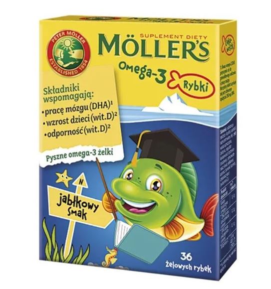 Obrazek Mollers Rybki jabłkowe 36 sztuk