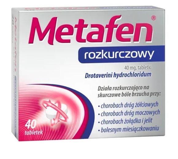 Obrazek Metafen rozkurczowy 40 tabletek