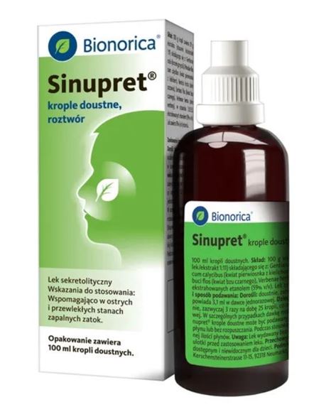 Obrazek Sinupret krople doustne 100 ml