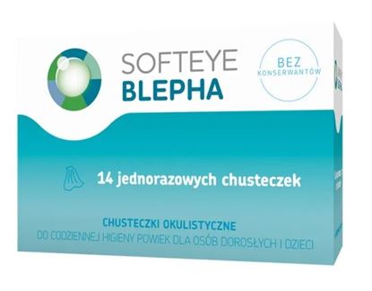 Obrazek SOFTEYE BLEPHA Chusteczki 14 sztuk