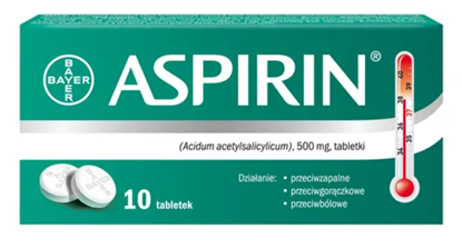 Obrazek Aspirin 500 mg 10 tabletek