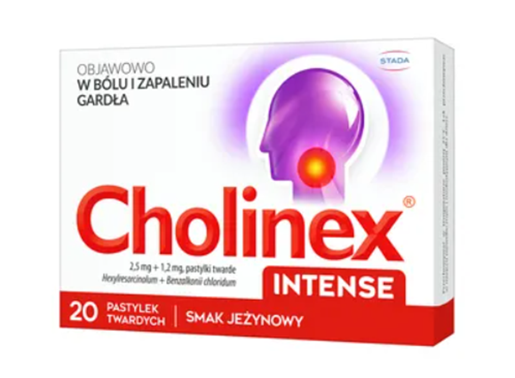 Obrazek Cholinex Intense 20 pastylek jeżyna